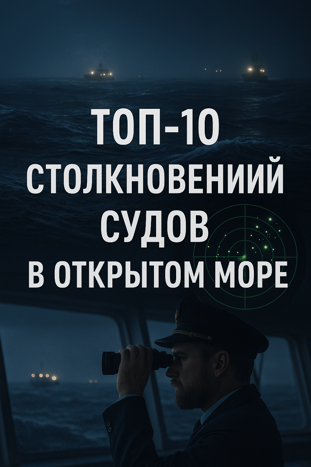 В море