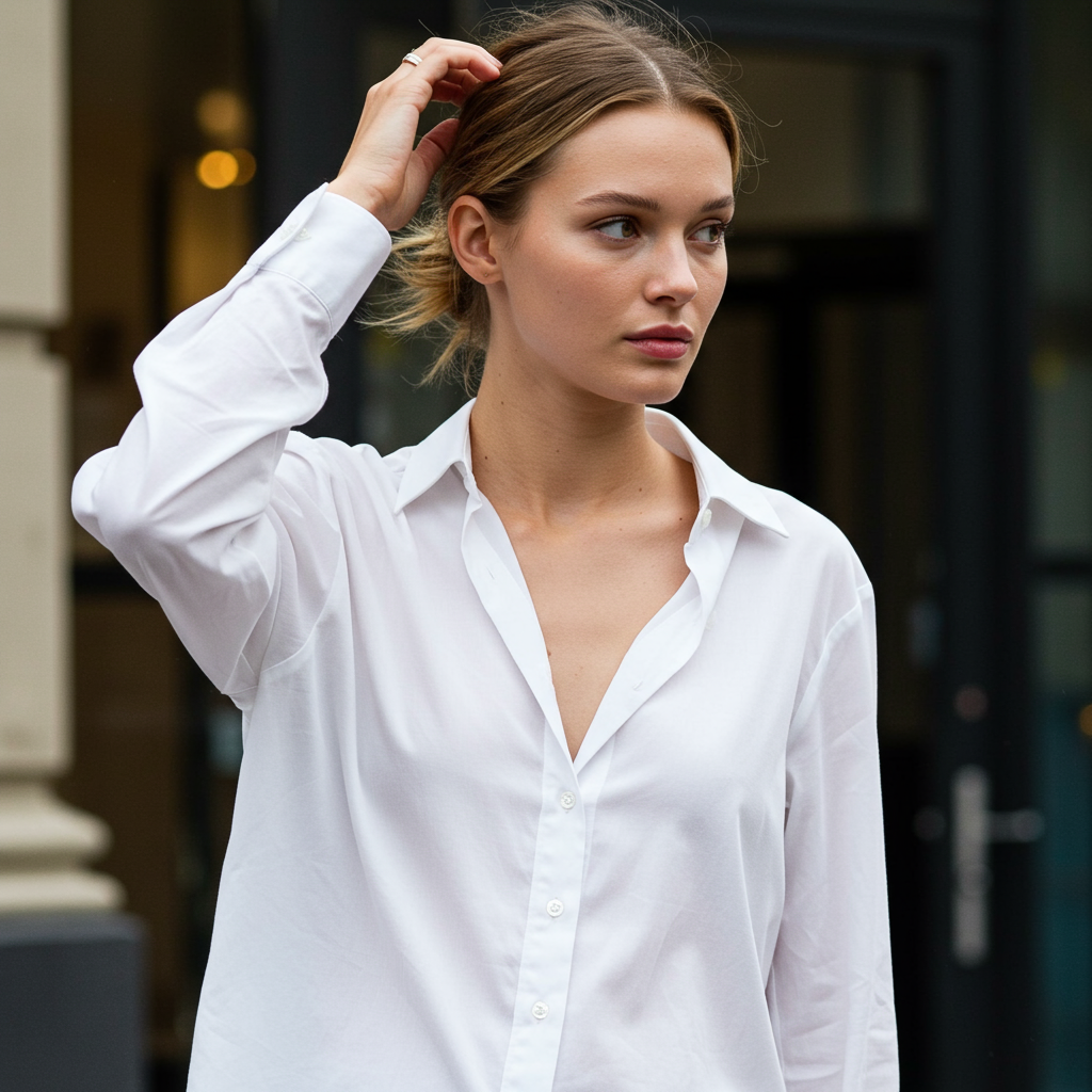 Cómo usar una camisa blanca sin sujetador (sin congelarse los pezones).