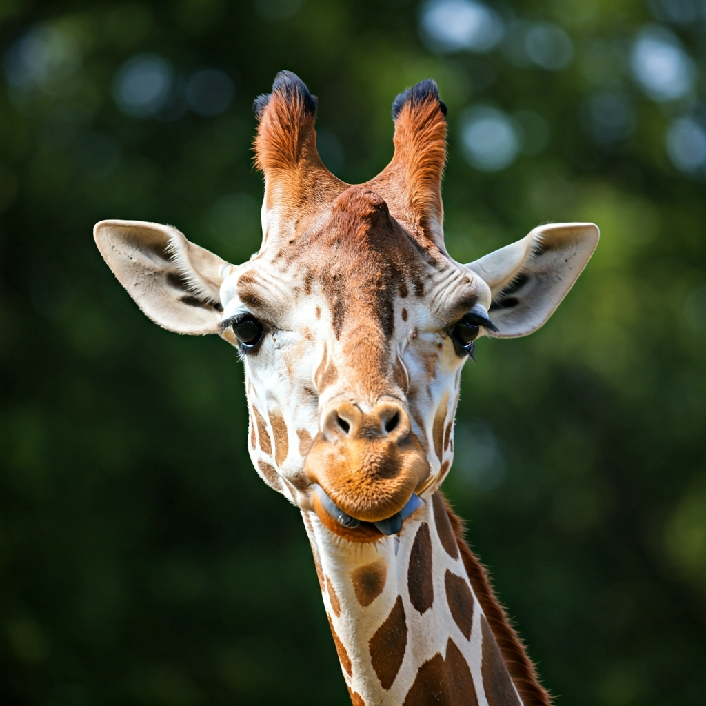Why does a giraffe have a blue tongue? (Sun protection).