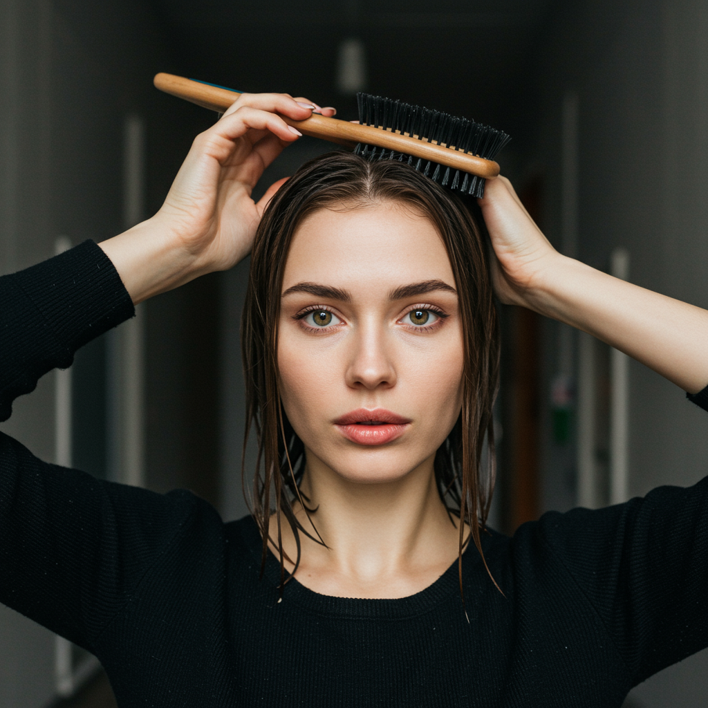 Why can't you comb wet hair (actually you can, but with a comb?).
